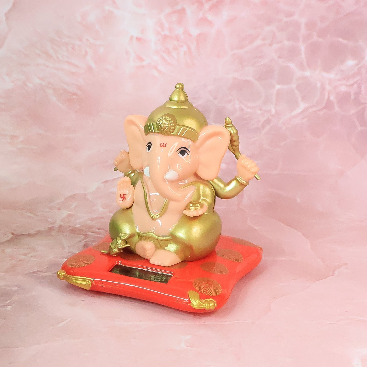 Decorative Medium Lord Ganesh Idol Decorative Statue with Solar-Powered Base (1 Pc) Decorative Medium Lord Ganesh Idol Decorative Statue with Solar-Powered Base (1 Pc)